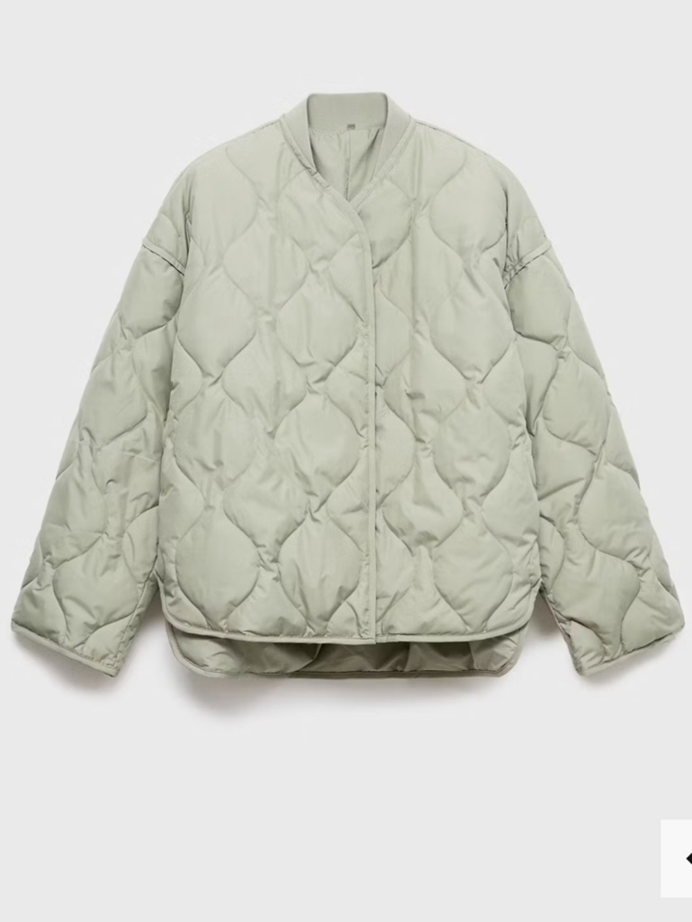 Mango Oversized Quilted Anorak Sage - Picture 7 of 15